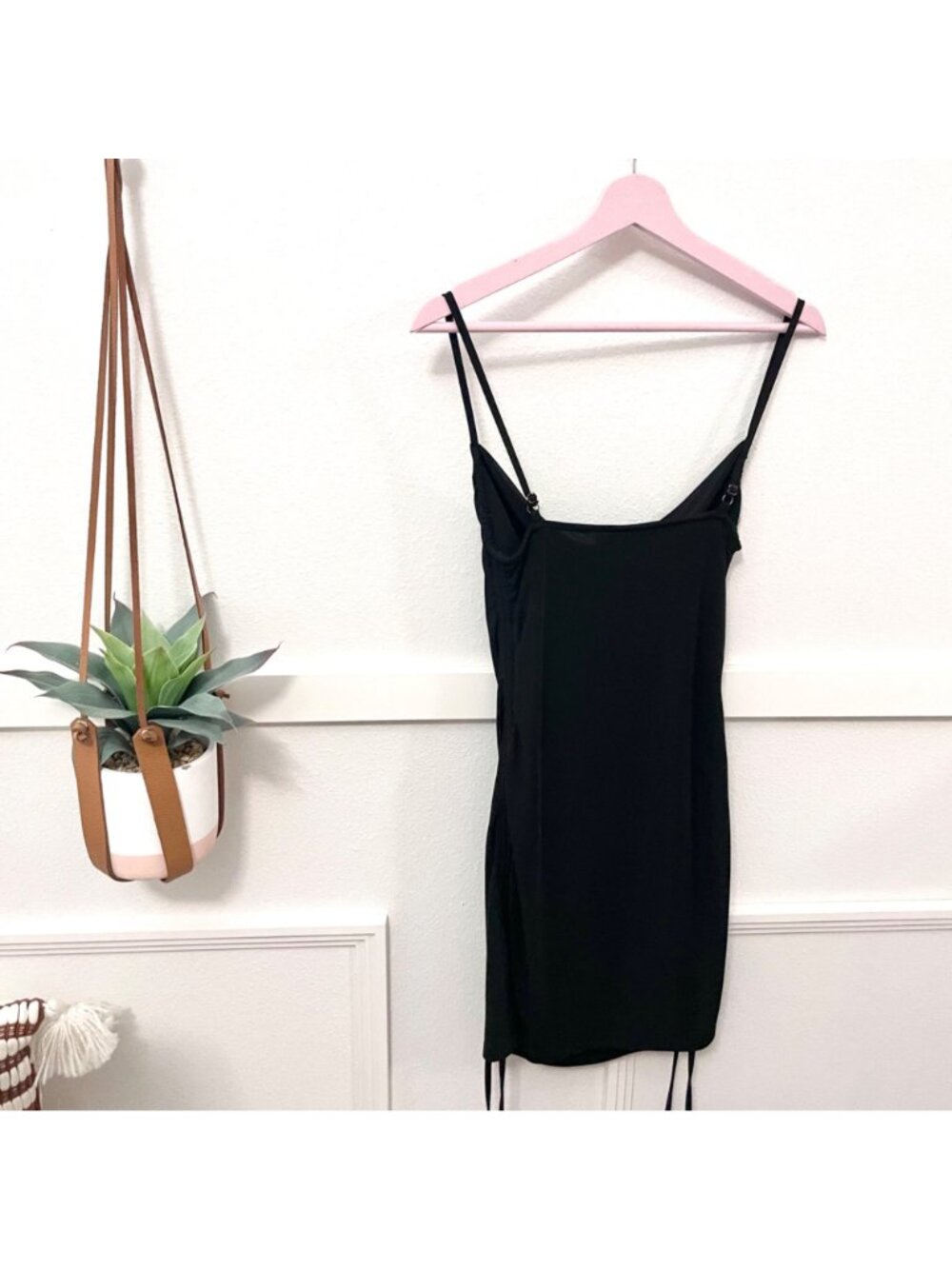 Tiger Mist Black Mini Tie Strap Bottom Dress Size S - Picture 7 of 7